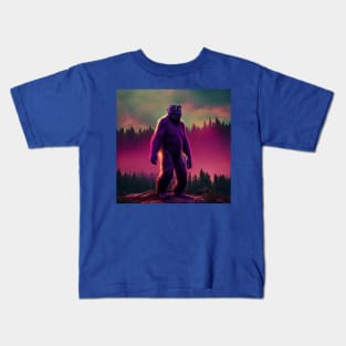 Dope Sasquatch in Nature Kids T-Shirt